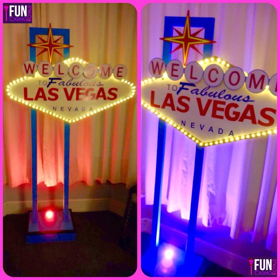 Illuminated Las Vegas Sign