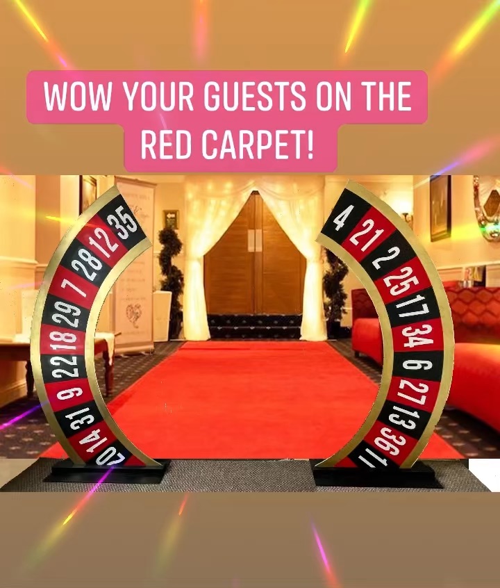 Giant Roulette Entrance Arch Casino Table Hire Fun Casino Royale